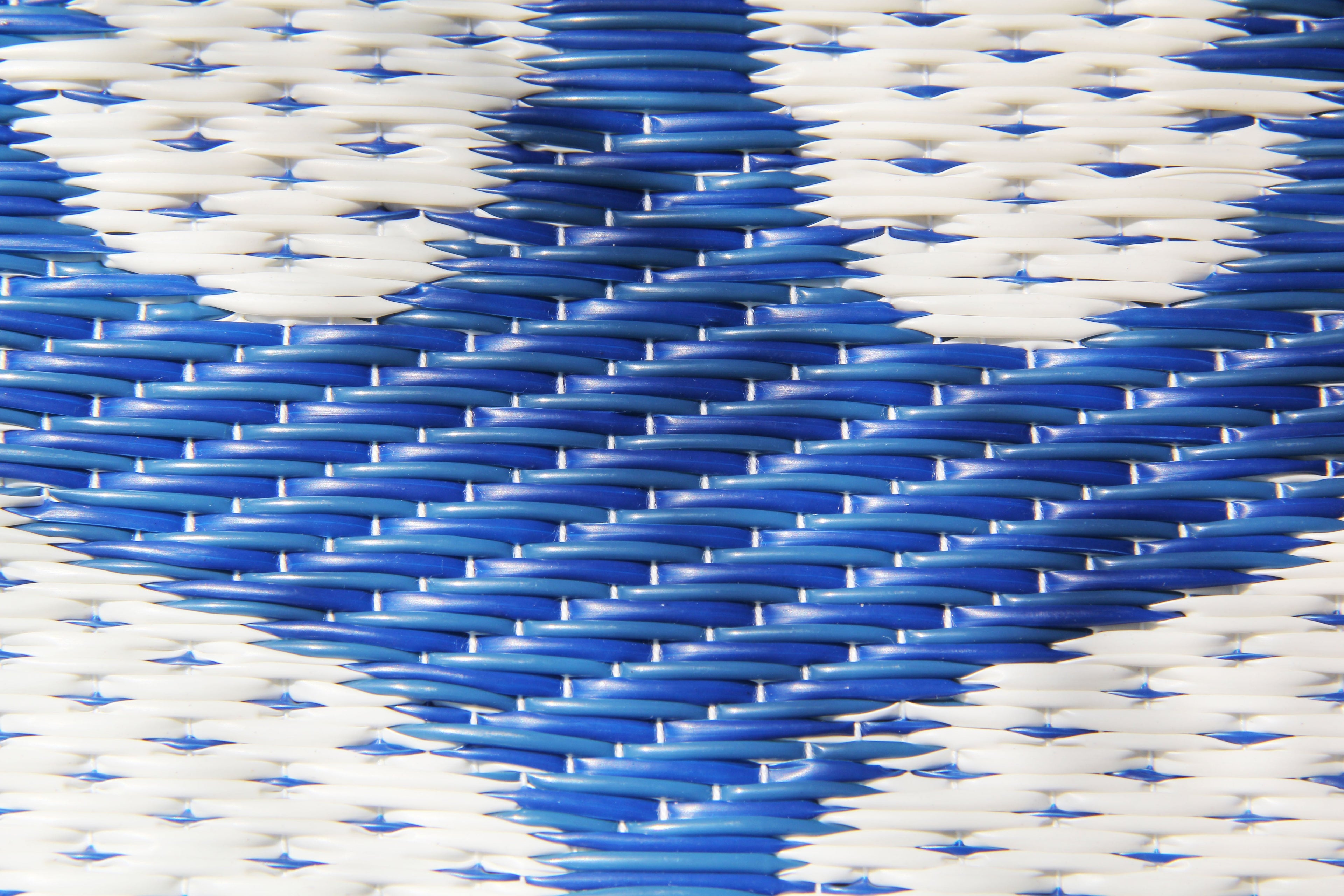 Anchor Blue & White Outdoor Mat