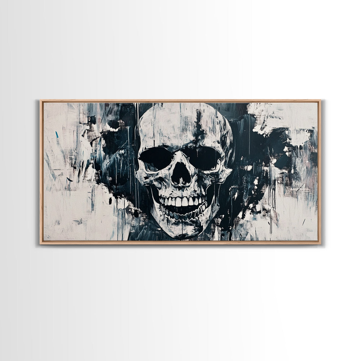 Gothic Skull Art Canvas Print