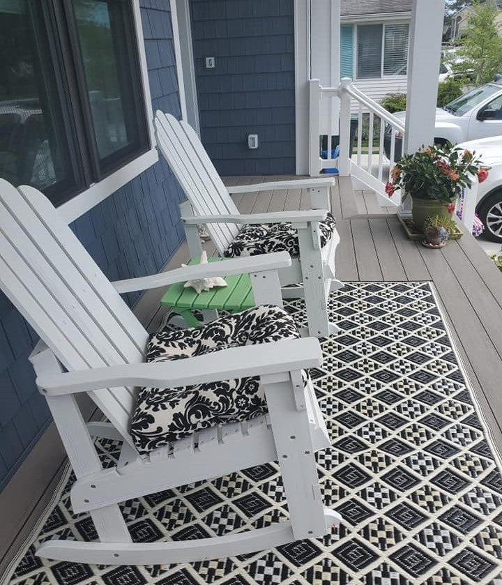 Scotch Black & White Reversible Outdoor Mat