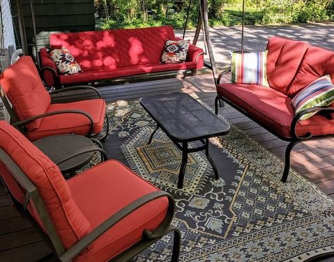 Turkish Black & Brown Reversible Outdoor Mat