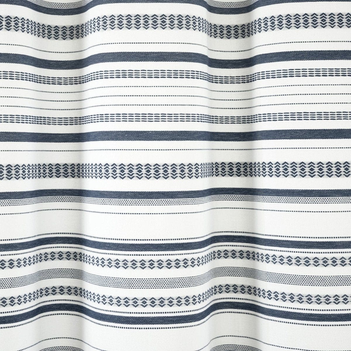 Urban Woven Yarn-Dyed Recycled Cotton Blend Shower Curtain