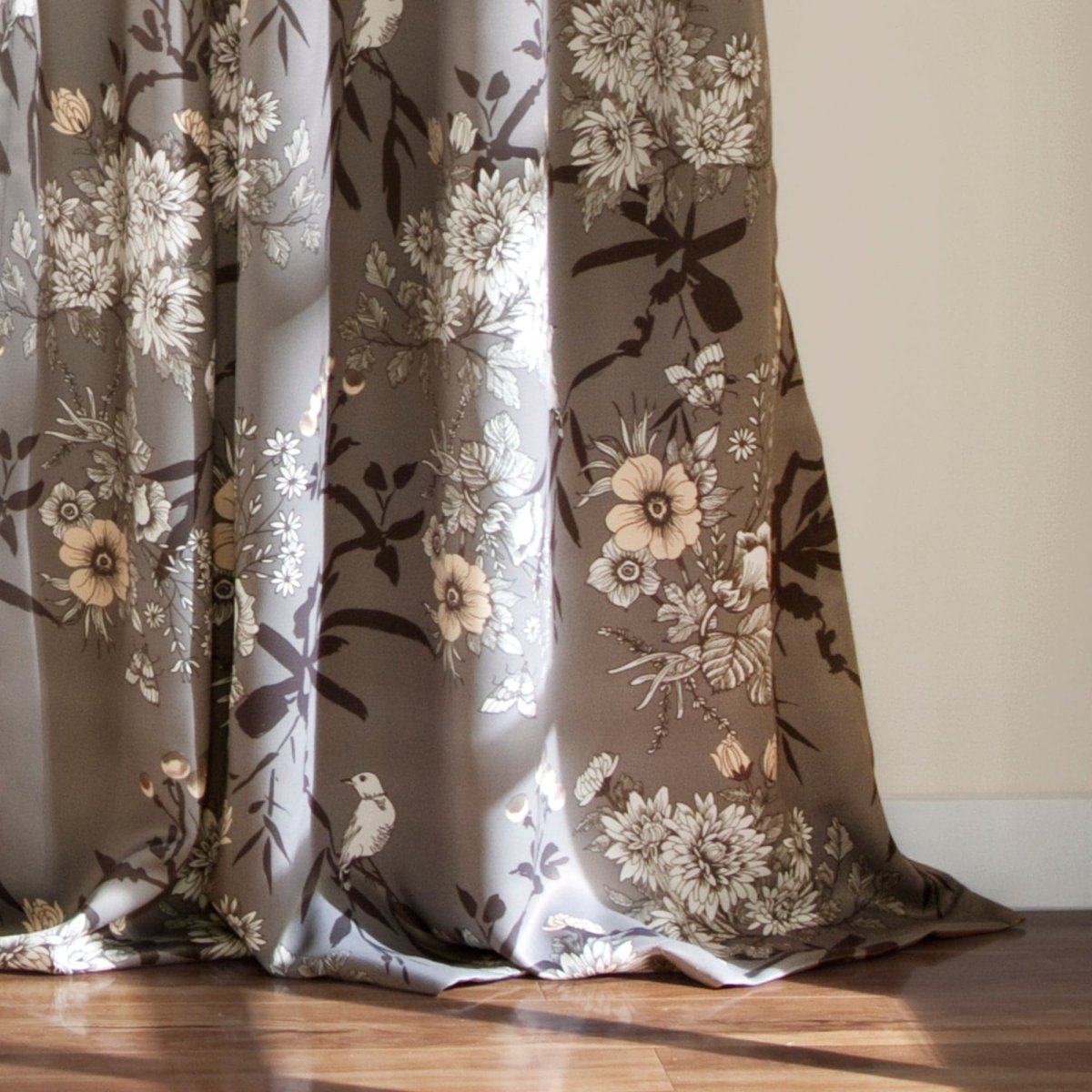 Botanical Garden Light Filtering Window Curtain Panel Sets -6 Colors