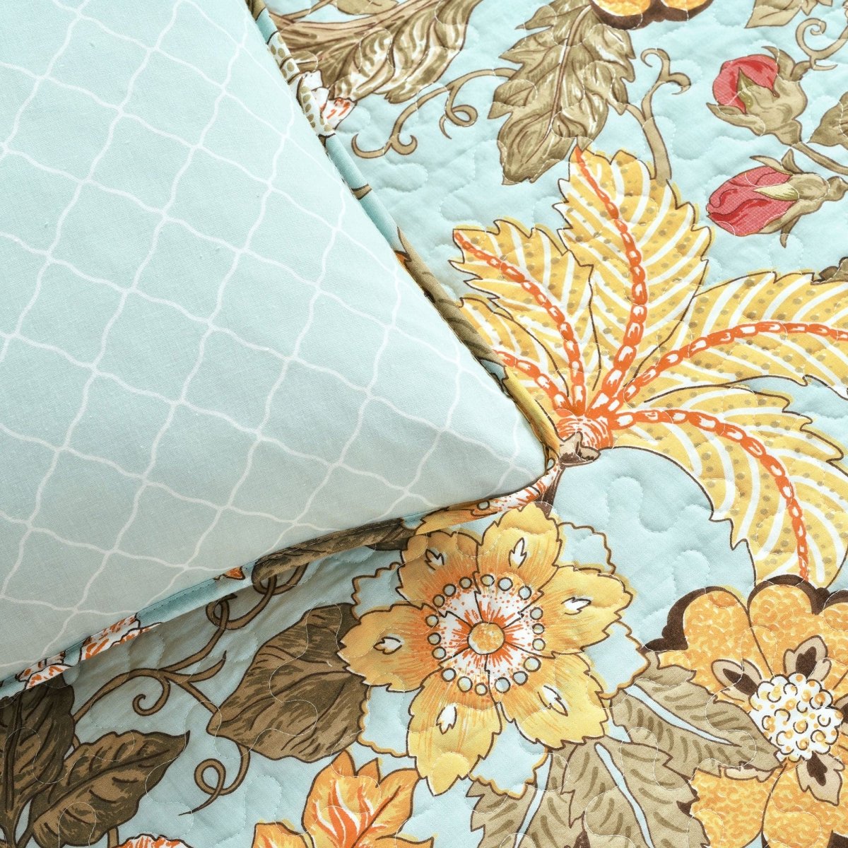 Sydney 3 Piece Quilt Sets - 6 Colors