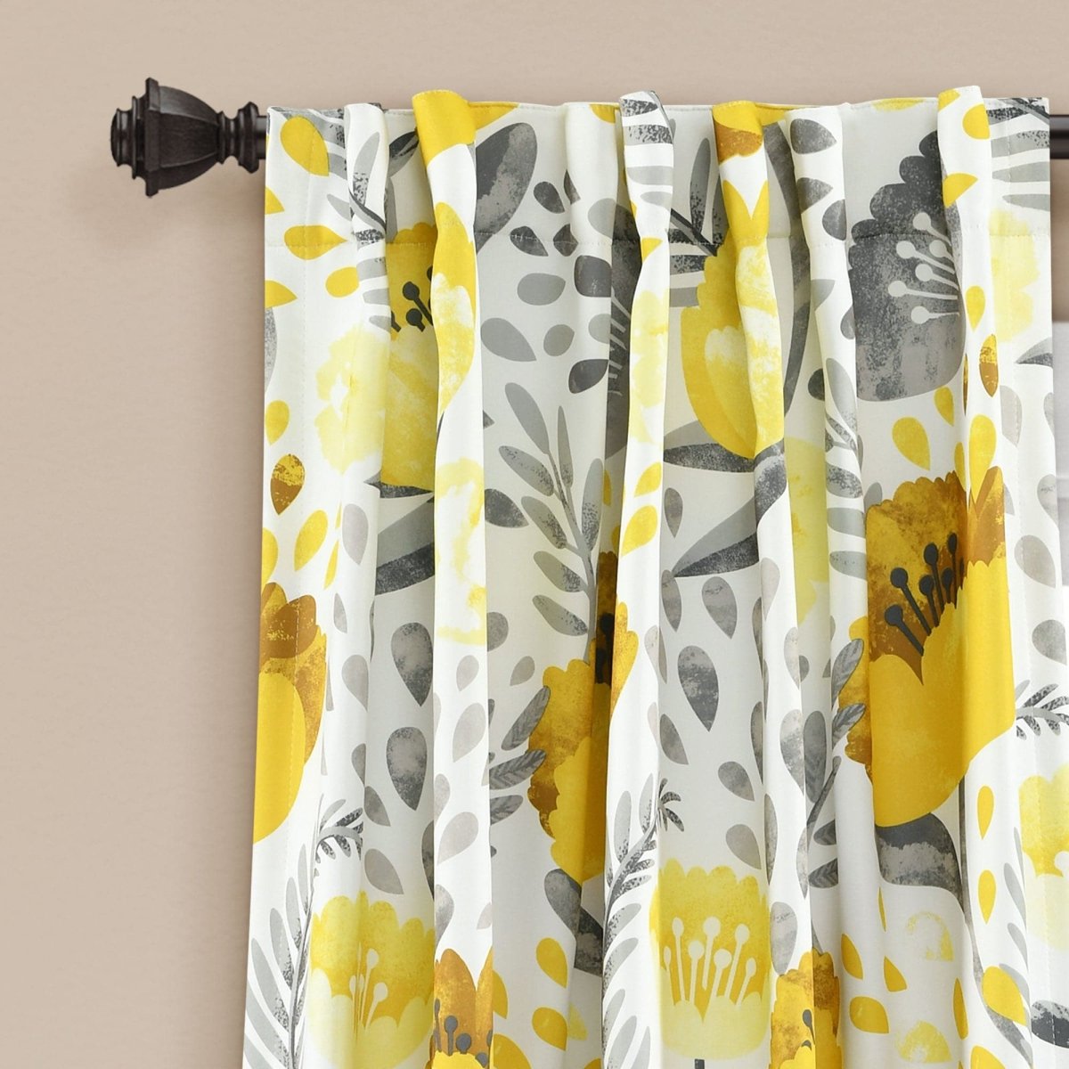 Poppy Garden Light Filtering Window Curtain Panel Sets