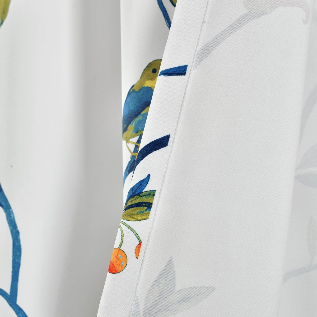 Neela Birds Light Filtering Window Curtain Panel Sets