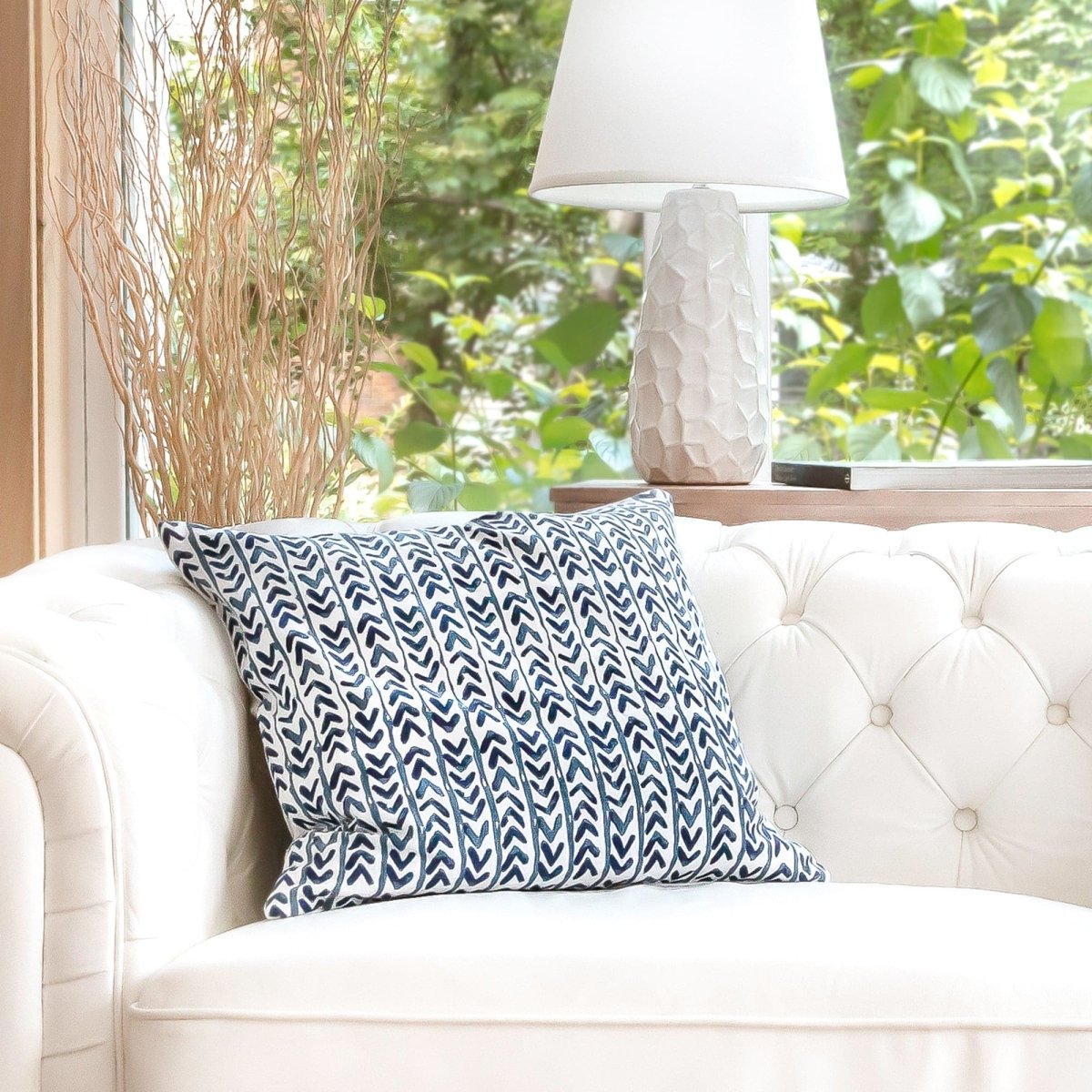 Yani Indigo Decorative Pillow Cover