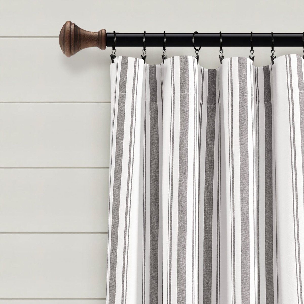 Farmhouse Stripe Yarn Dyed Curtain Panel Sets in Multiple Colors and Sizes