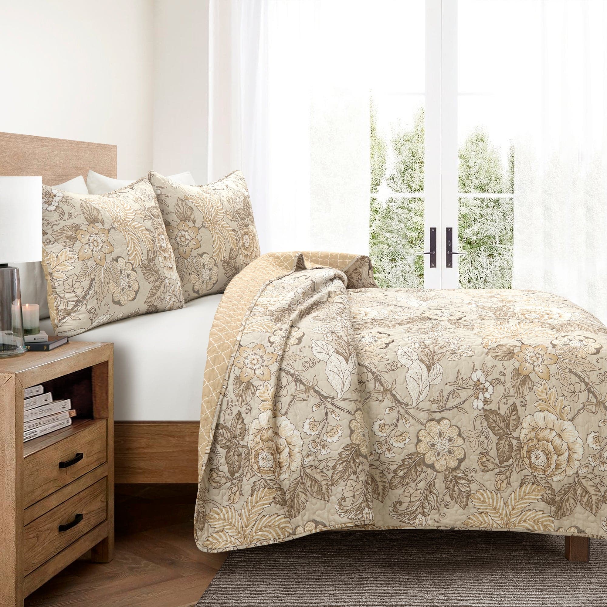 Sydney 3 Piece Quilt Sets - 6 Colors