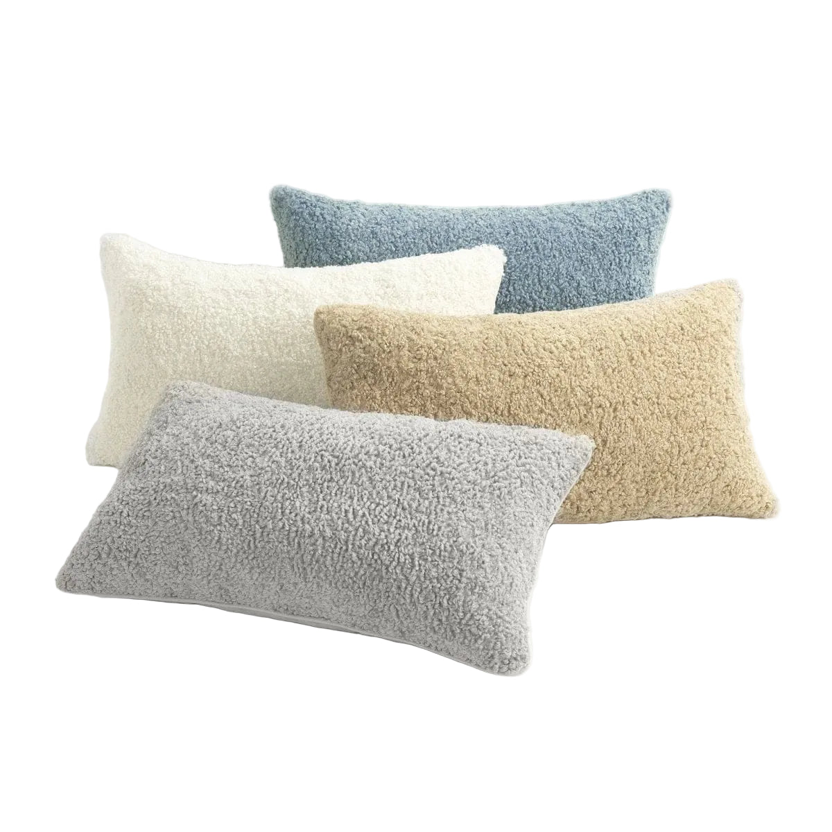 Neo Boucle Lumbar Throw Pillow Cover 2 Pack Set
