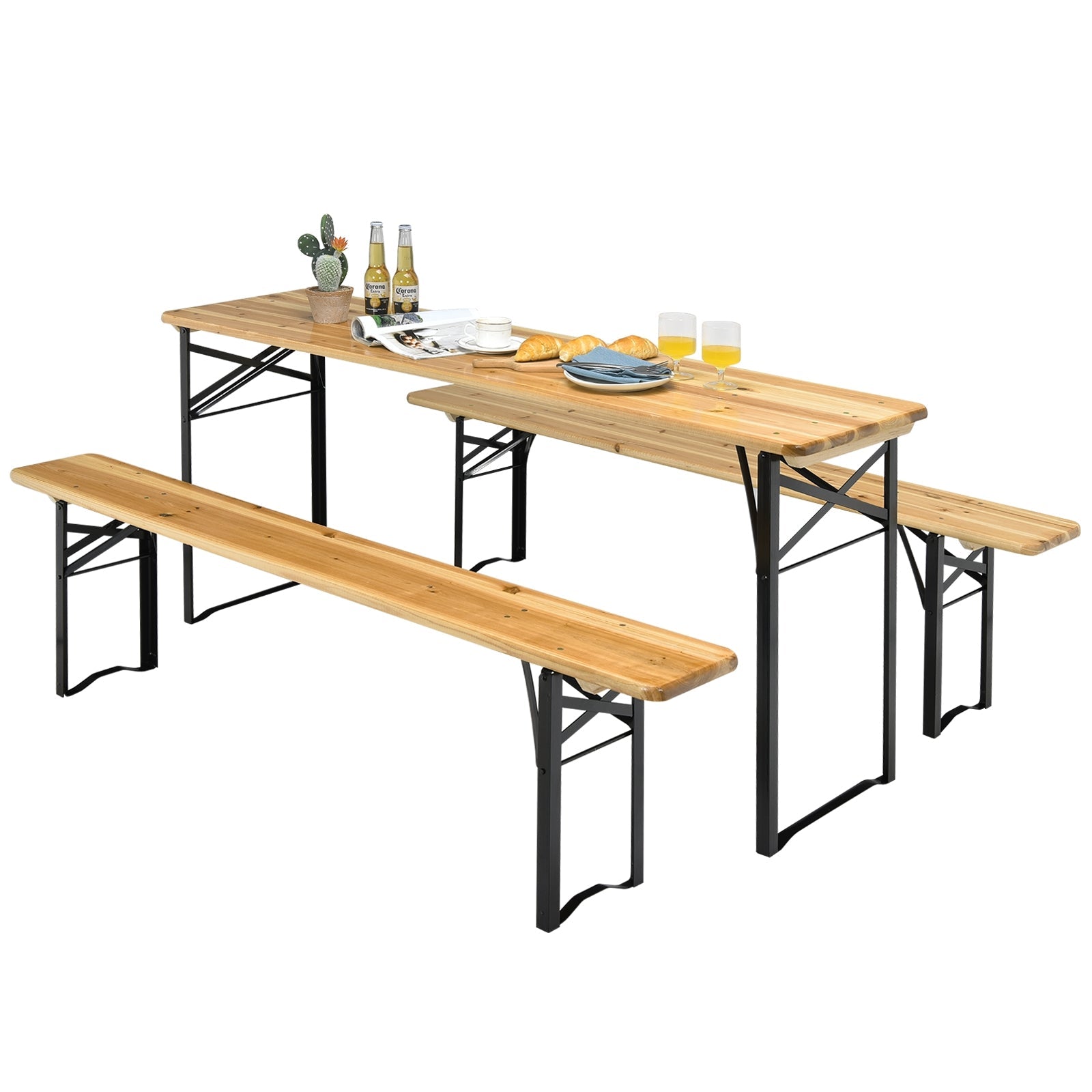 3 Pc Picnic Table/Bench Set