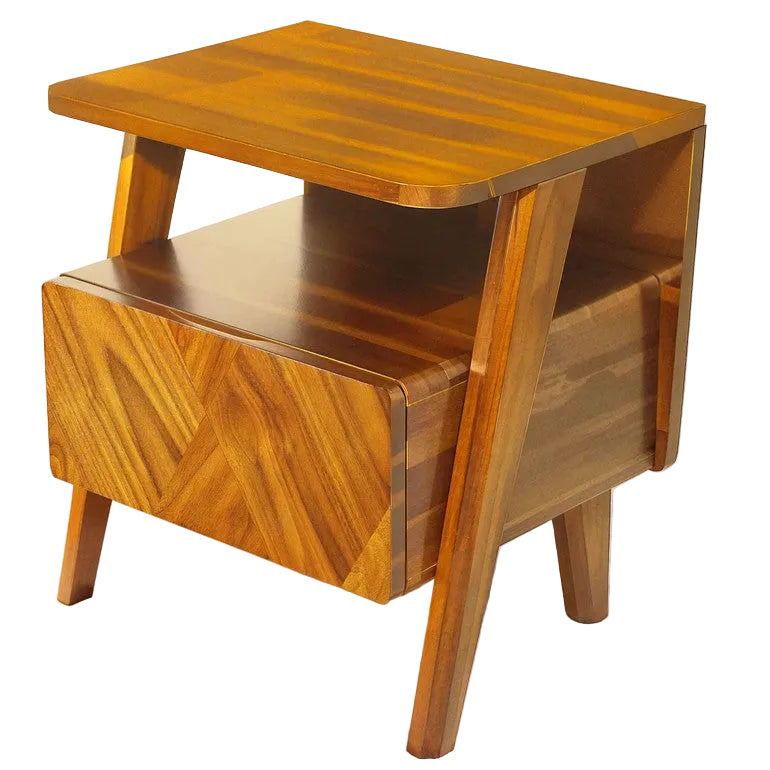 Rorns Rum Nightstand with Drawer - 2 Colors