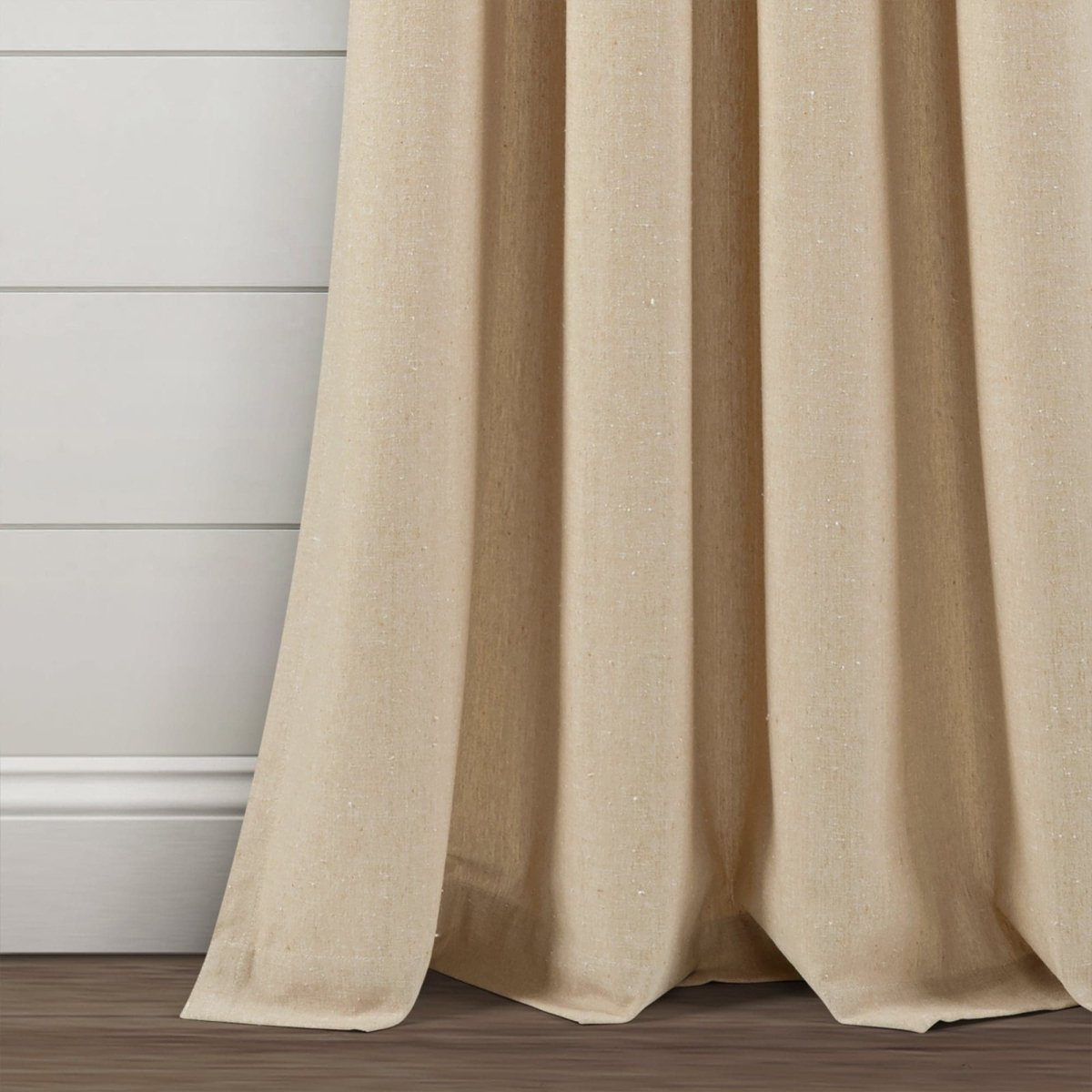 Farmhouse Boho Stripe Woven Tassel Yarn Dyed Recycled Cotton Blend Window Curtain Panel Sets