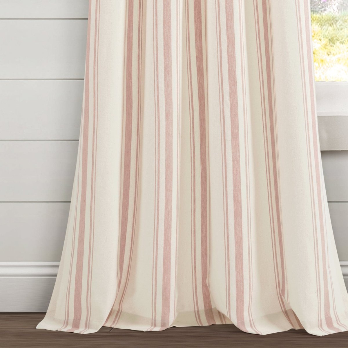Farmhouse Stripe Yarn Dyed Curtain Panel Sets in Multiple Colors and Sizes