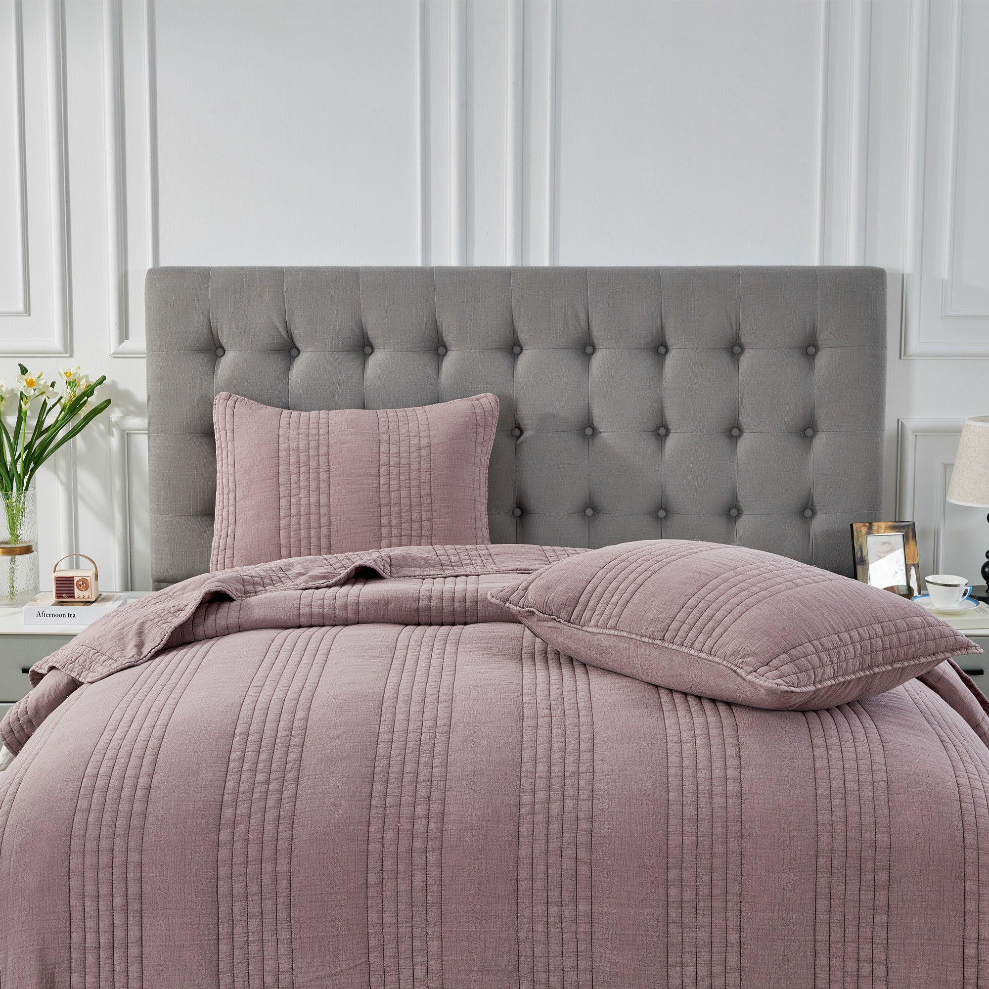 Stonewashed Cotton Quilt Sets
