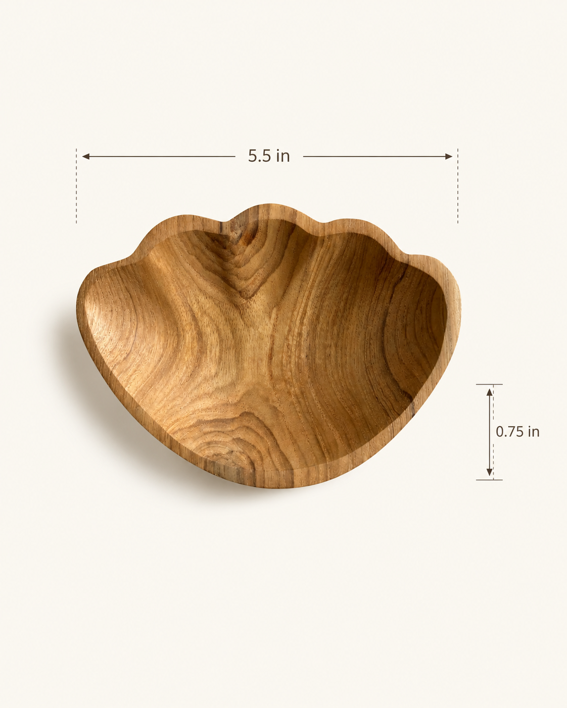 Teak Shell Catch All