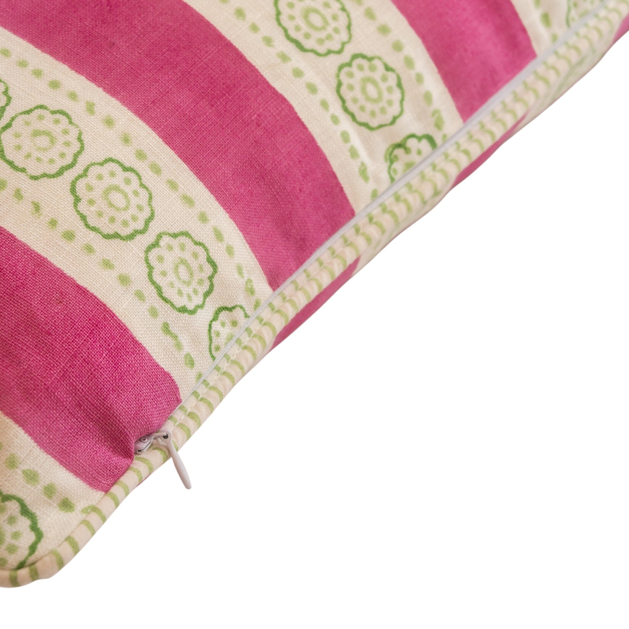 Malhaar Linen Pillow Cover - Pink