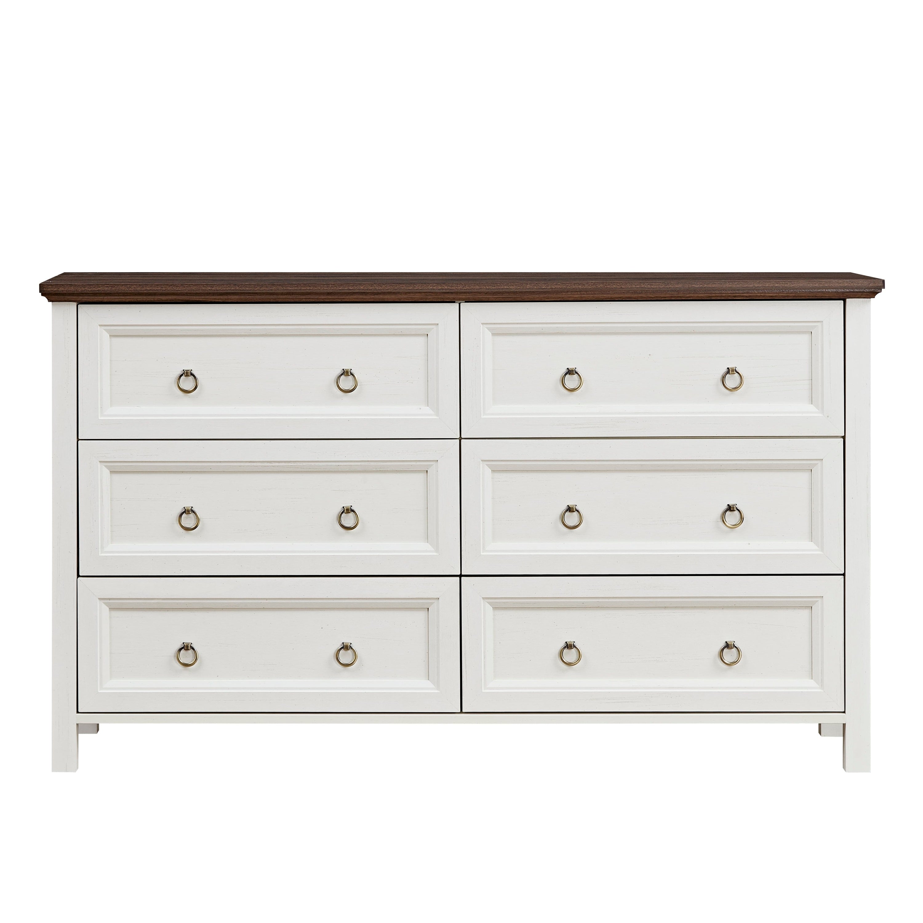 Farmhouse 6 Drawer Dresser