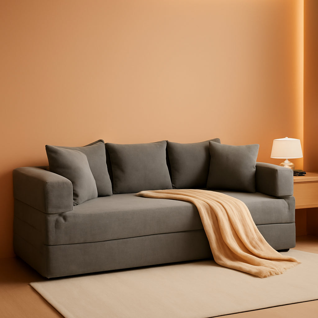 4 In 1 Convertible Folding Sofa Bed With Pillows