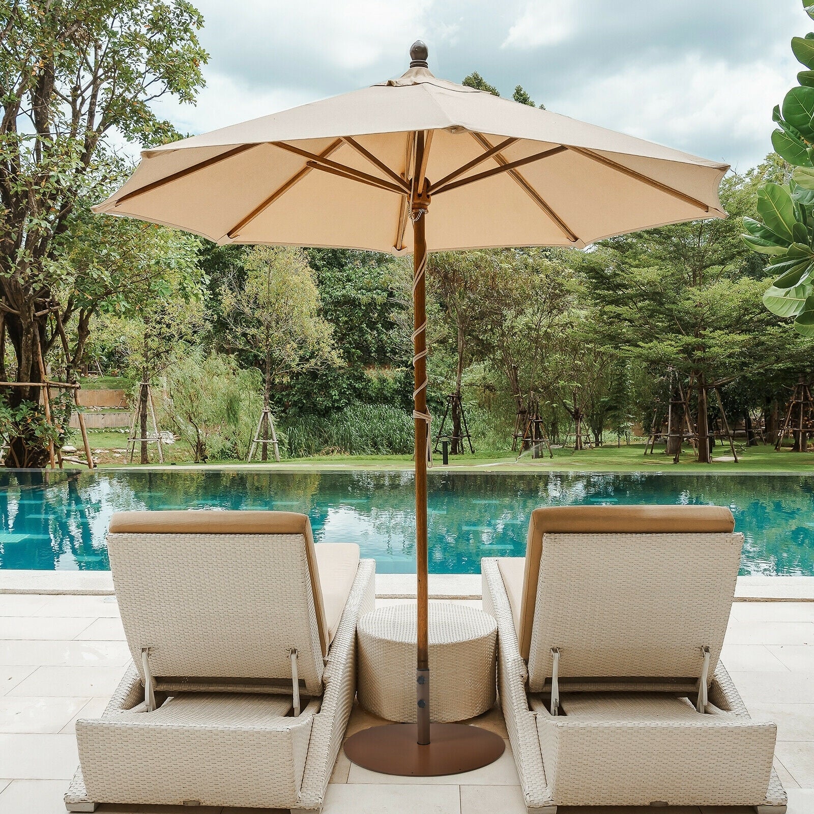 29.5 Inch Steel Outdoor Umbrella Stand
