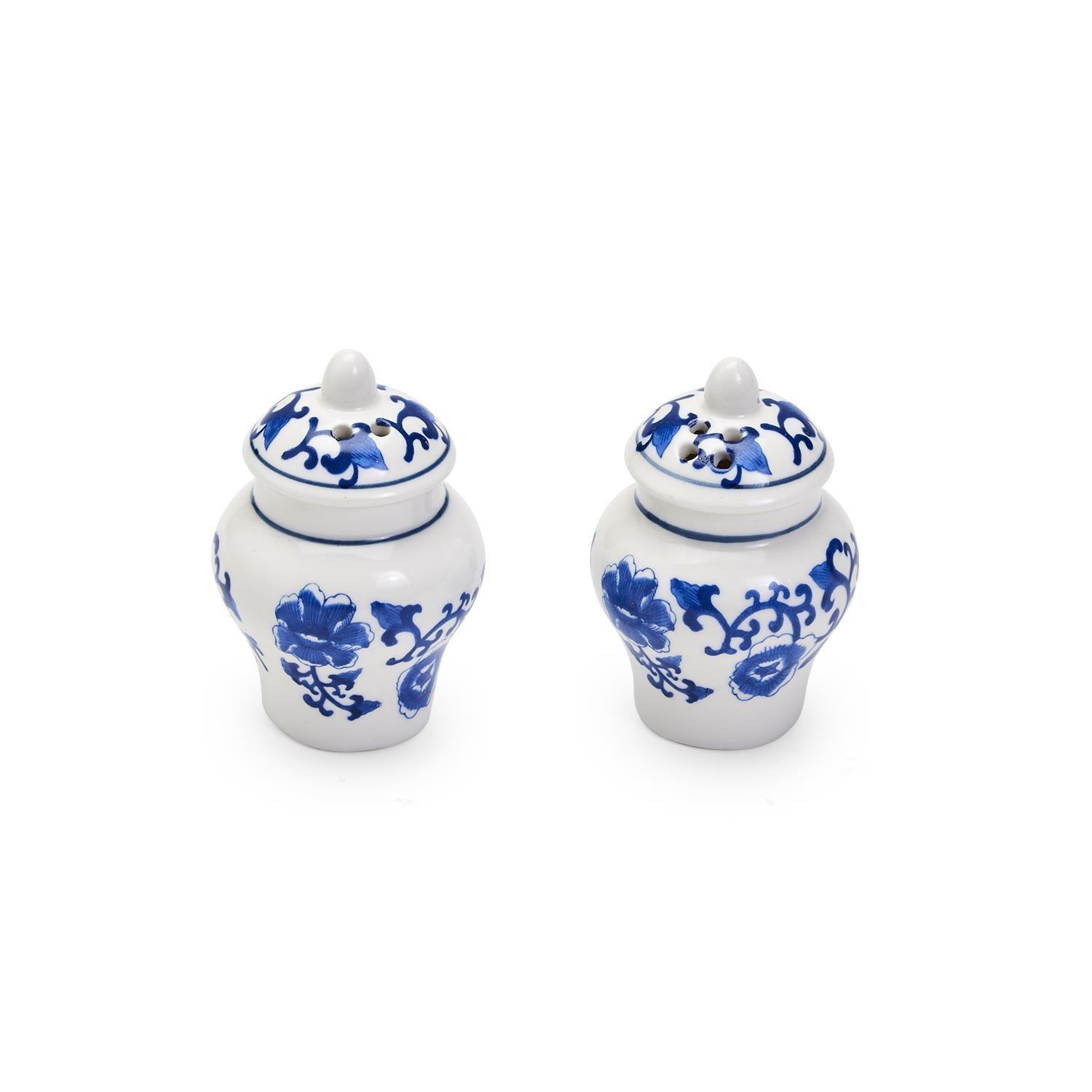 Blue and White Mini Ginger Jar Shakers