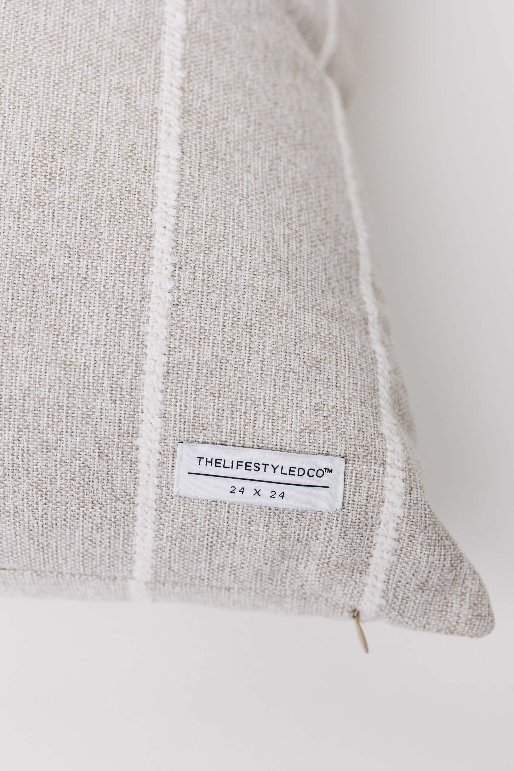 Jolie Textured Slub Stripe Pillow - 3 Sizes