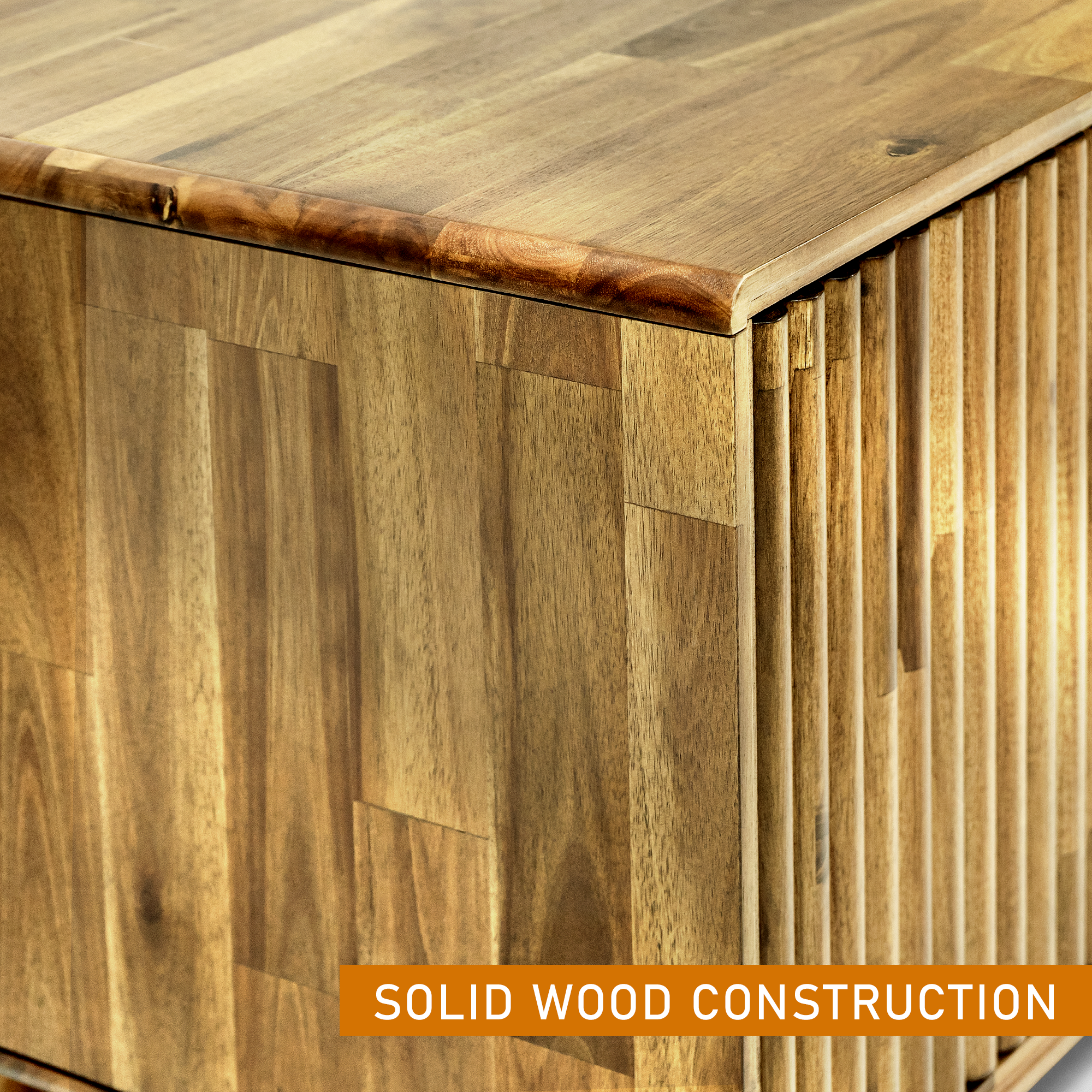 Bosk Solid Wood Storage Bench in Walnut or Natural