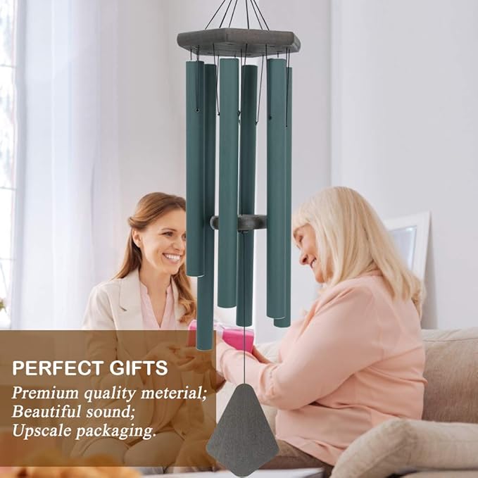 36" Melody Wind Chime - Forest Green