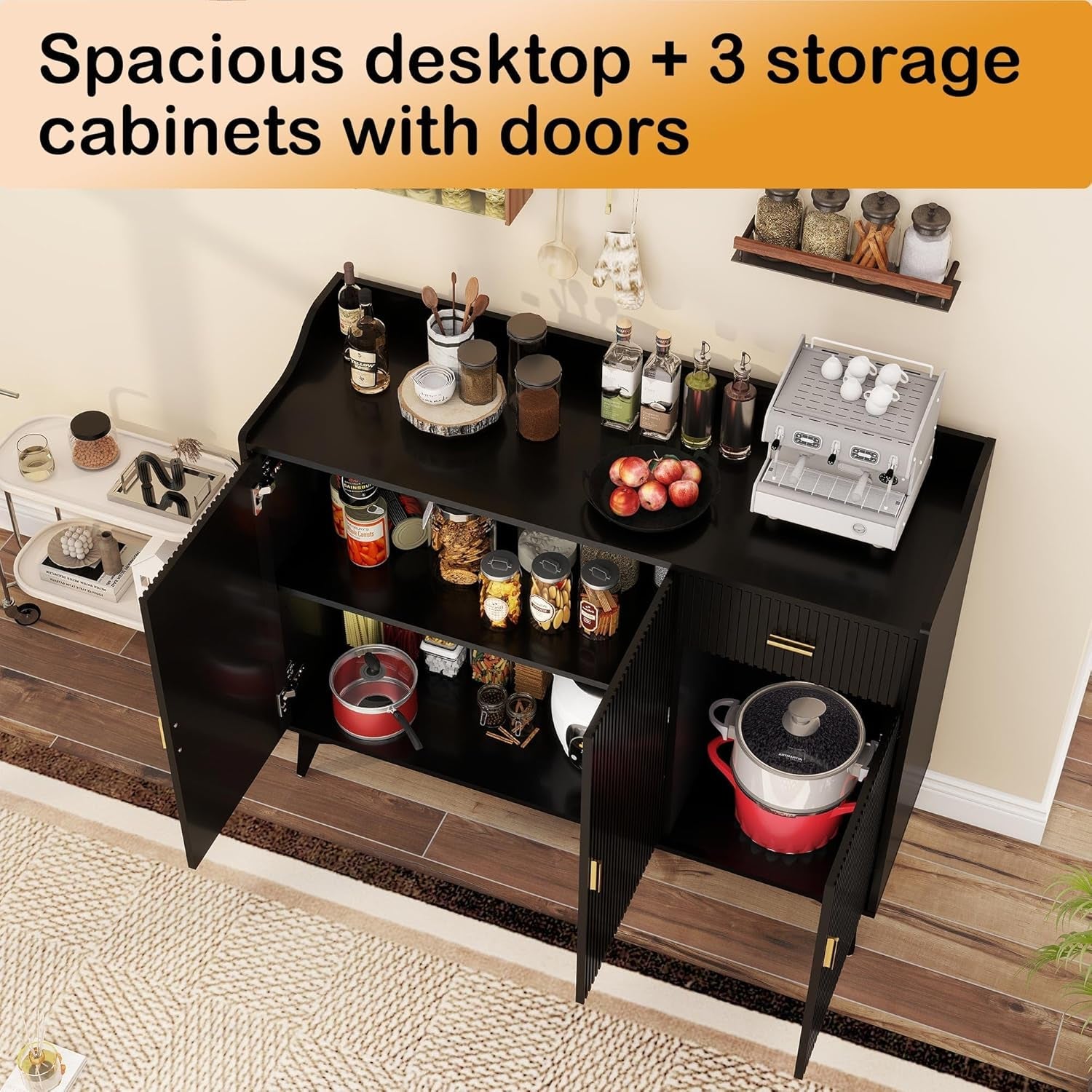 Black Sideboard Cabinet