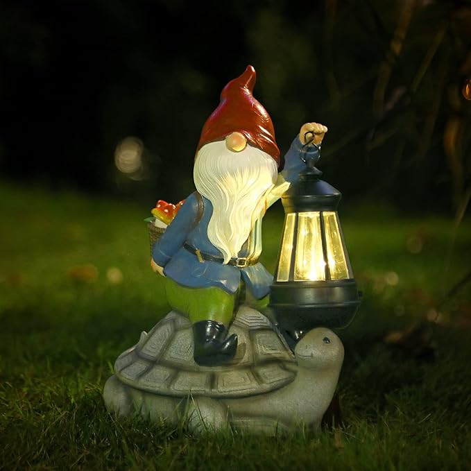 Gnome Garden Sculpture - Turtle