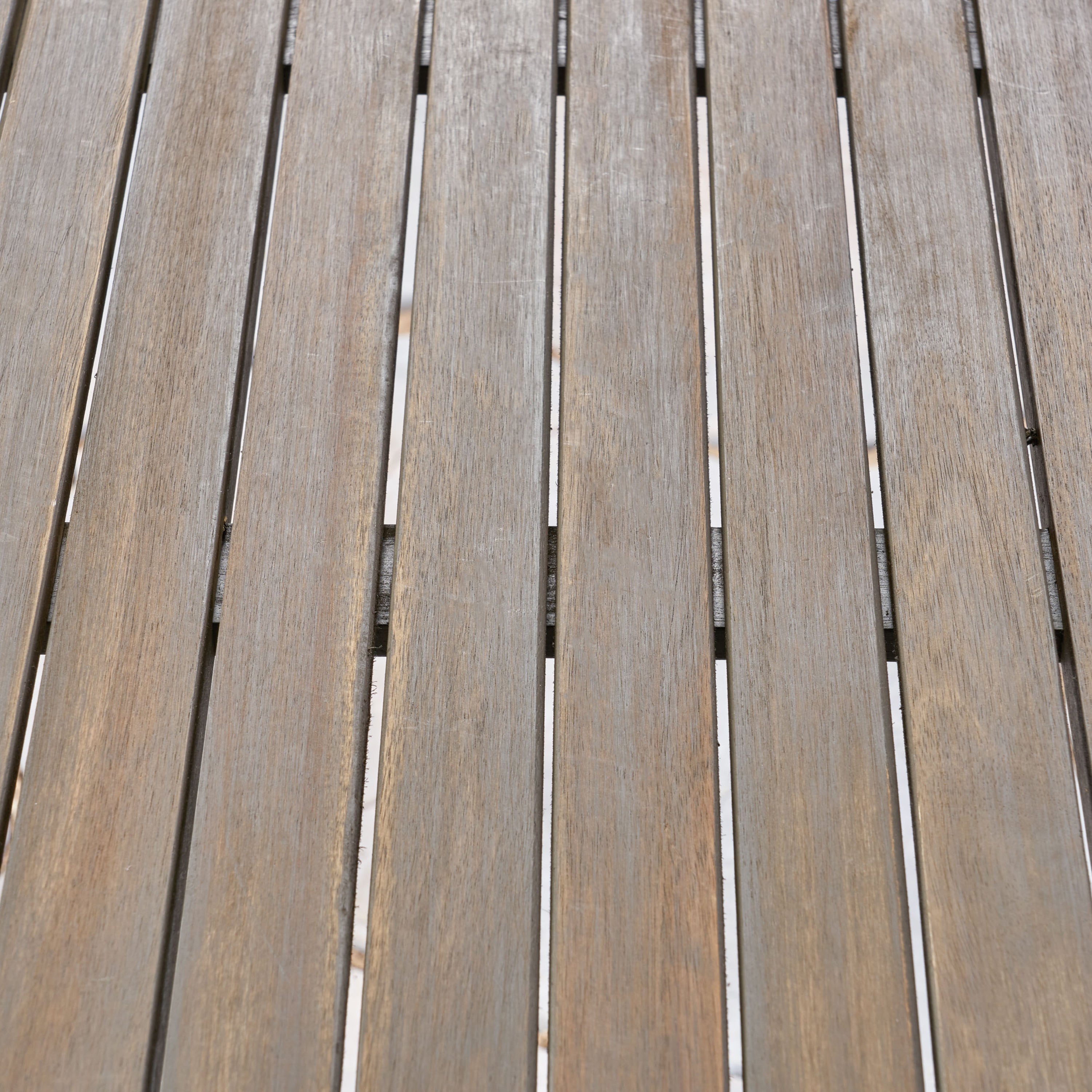 STAMFORD 47" Outdoor Dining Table - Grey Acacia Wood