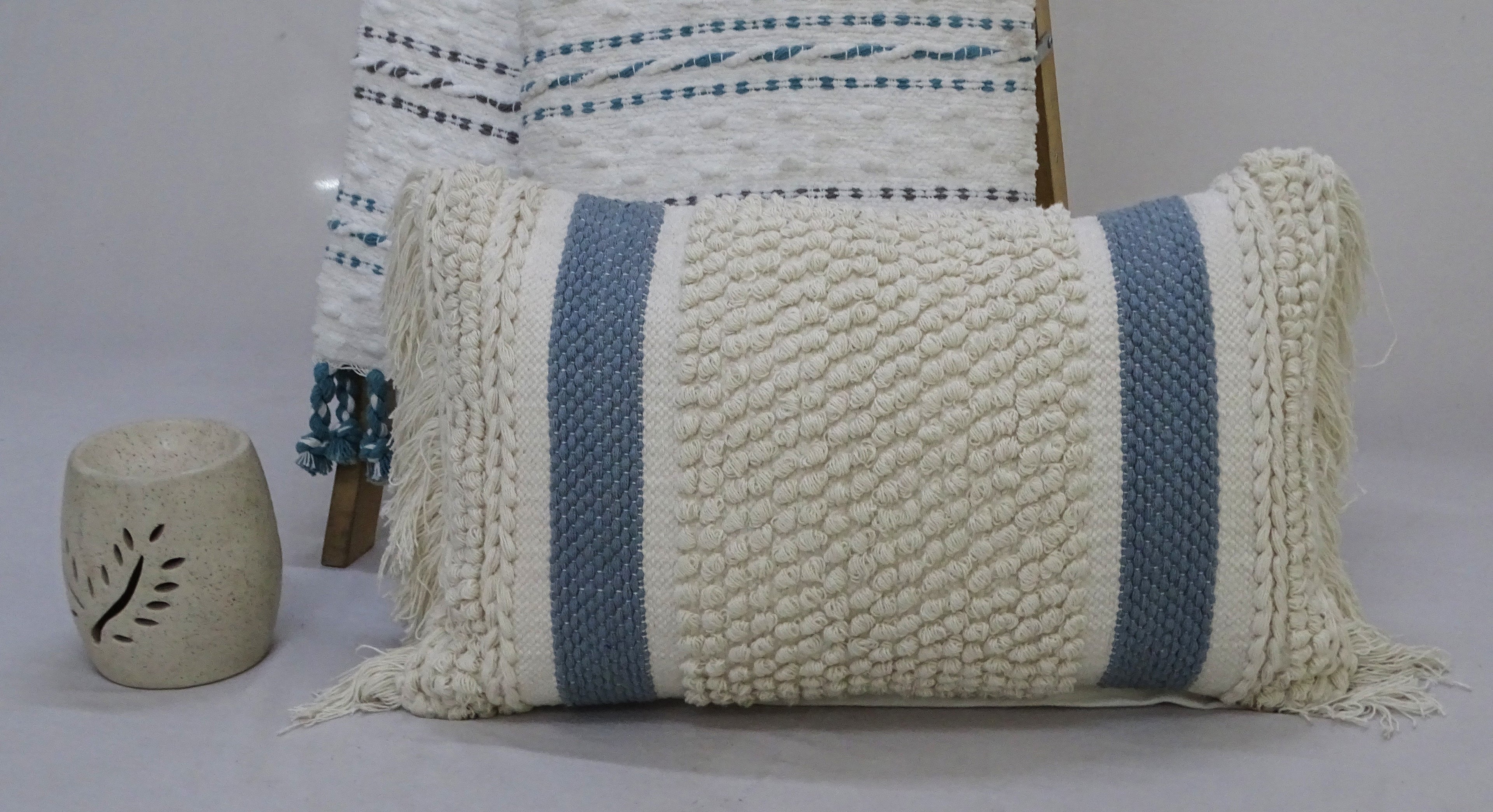 Ione Striped Pillow - 14 x 24