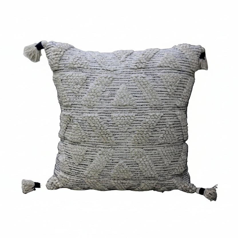 Astrid Handwoven Tufted Tassel Pillow - 22 x 22