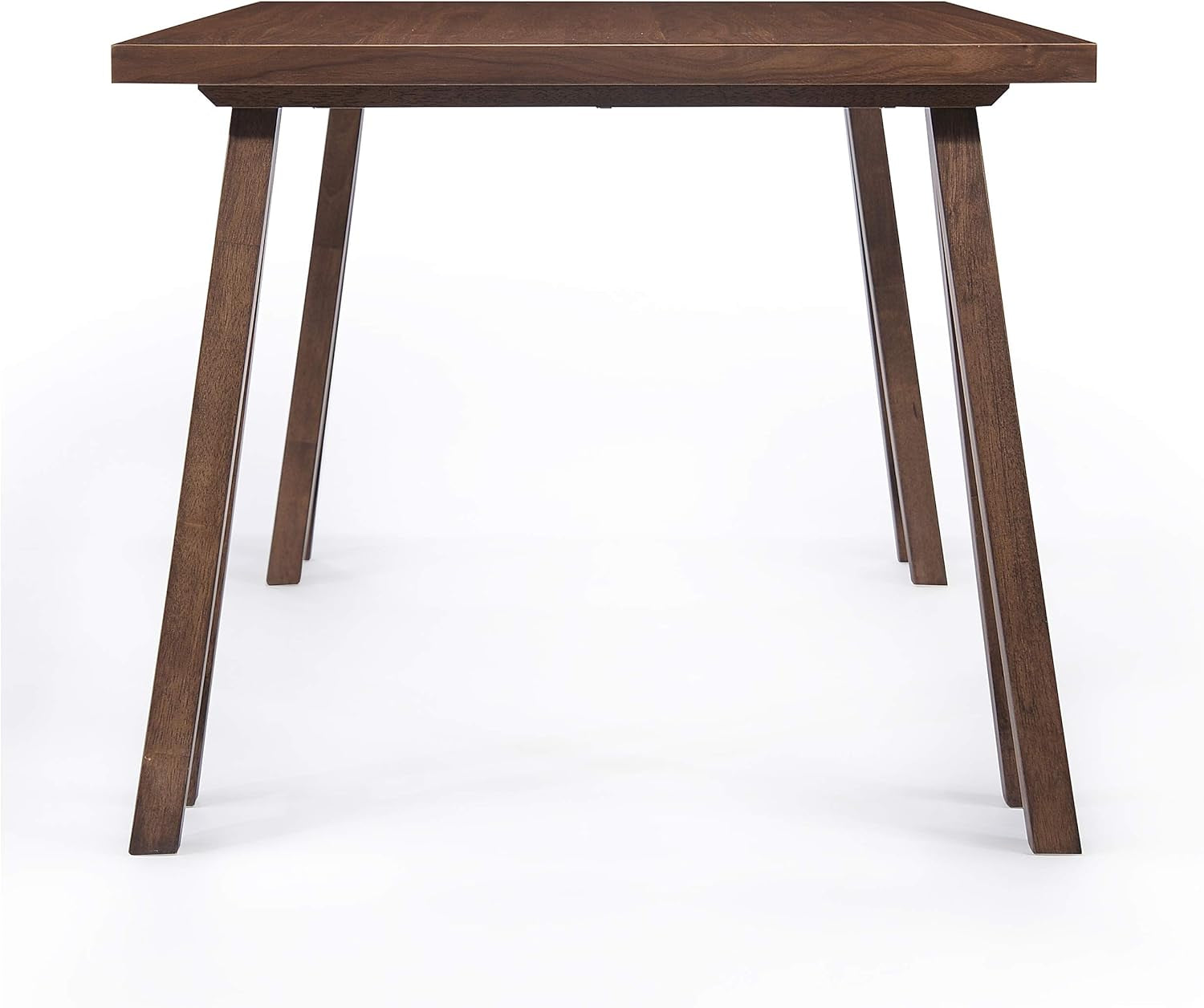 Mid Century A-Frame Dining Set - Walnut with Beige Upholstery