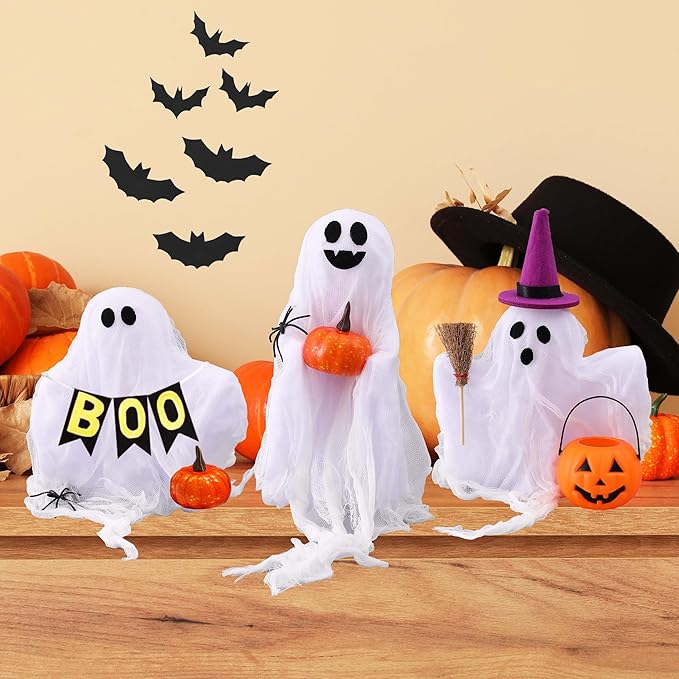 Set of 3 Cute Spooky DIY Ghosts Crafts
