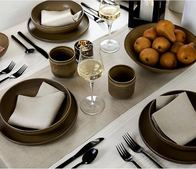 100% Pure Linen Dining Table Runner 14 x 72 Inch