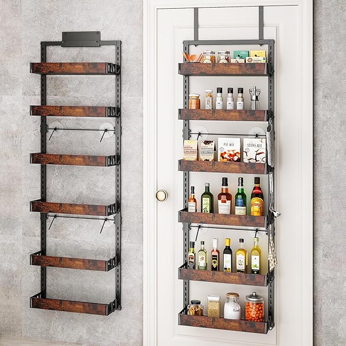 Over the Door Pantry Organizer - 6 Tiers