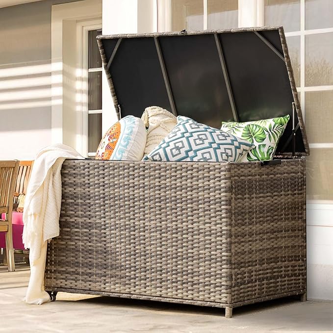 178 Gallon Outdoor Storage Box with Wheels