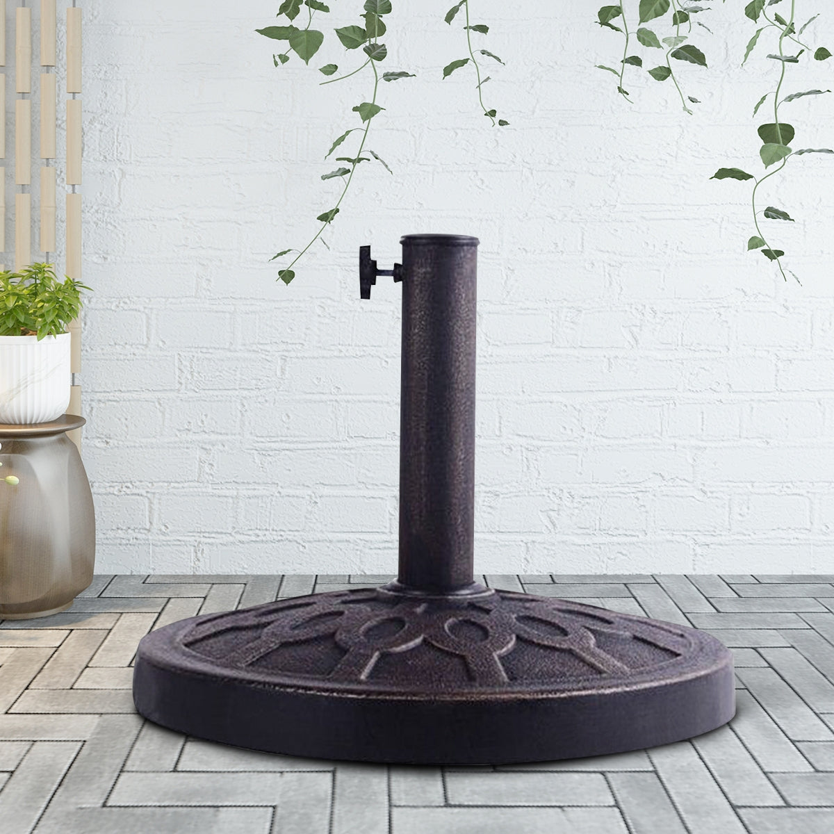 Heavy Duty Outdoor Patio Market Umbrella Base - 30lb