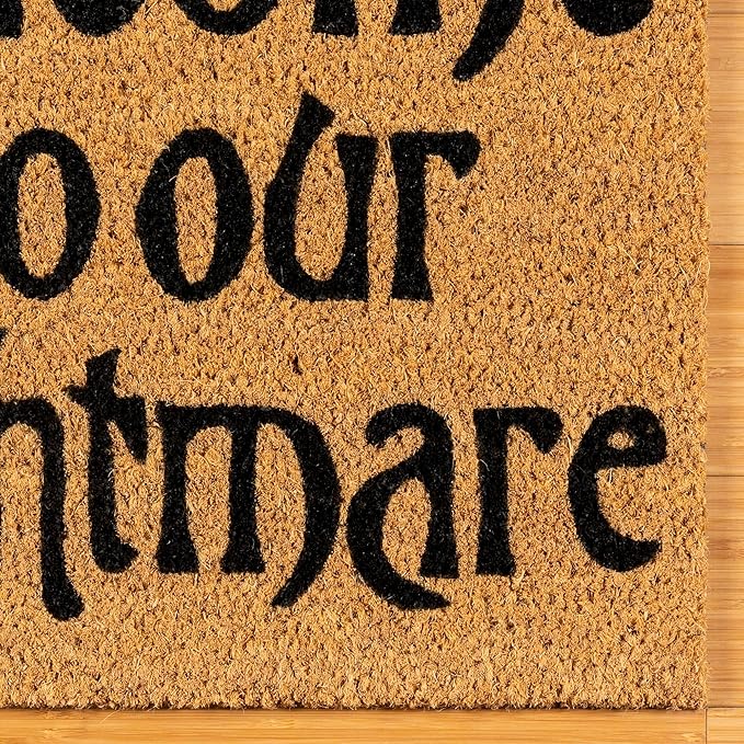 Set of 2 Nightmare Before Christmas Coir Doormats - Welcome/Jack/Sally