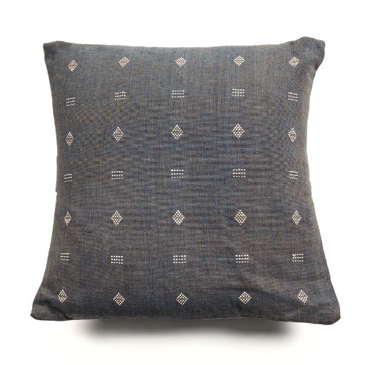 Nira Ochre Hand Spun Organic Cotton Handloom Pillow