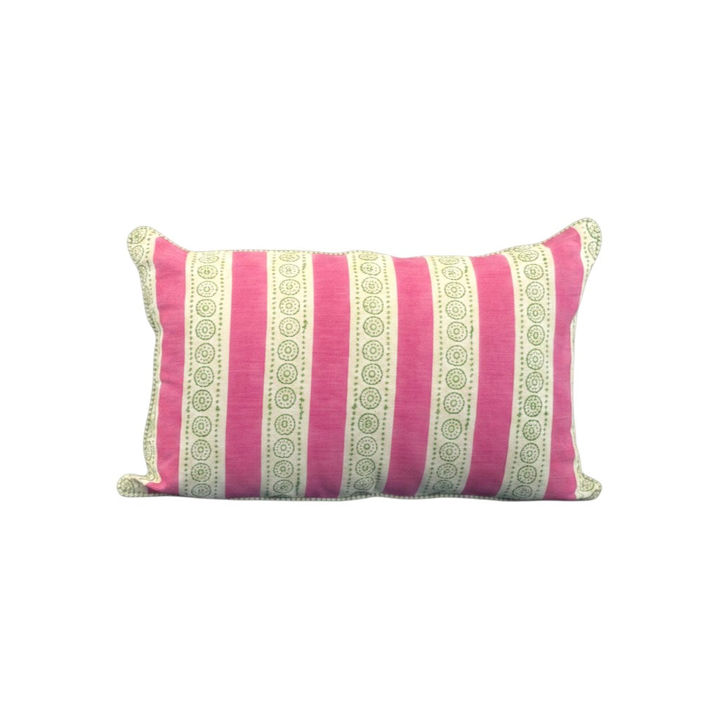 Malhaar Linen Pillow Cover - Pink