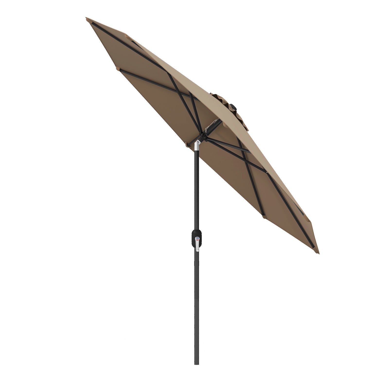 9 FT Outdoor Market Patio Table Umbrella w/ Push Button Tilt/Crank/Lift - 6 Colors