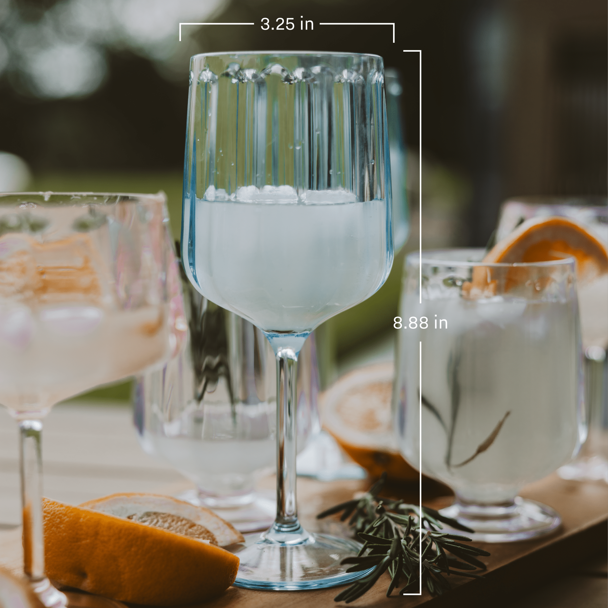 Outdoor Plastic Drinkware - Wine Glass 15 oz
