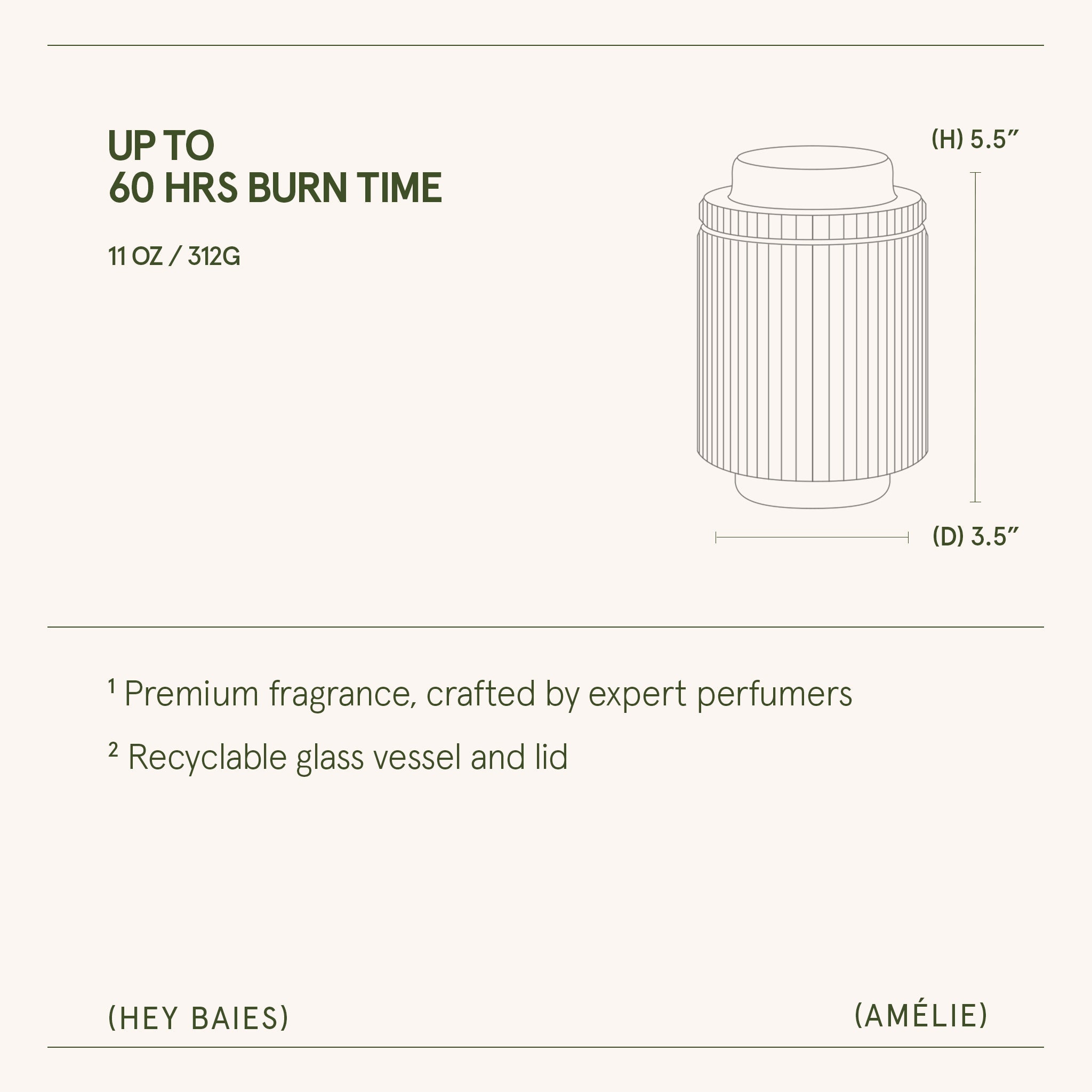 Amélie – Hey Baies Candle