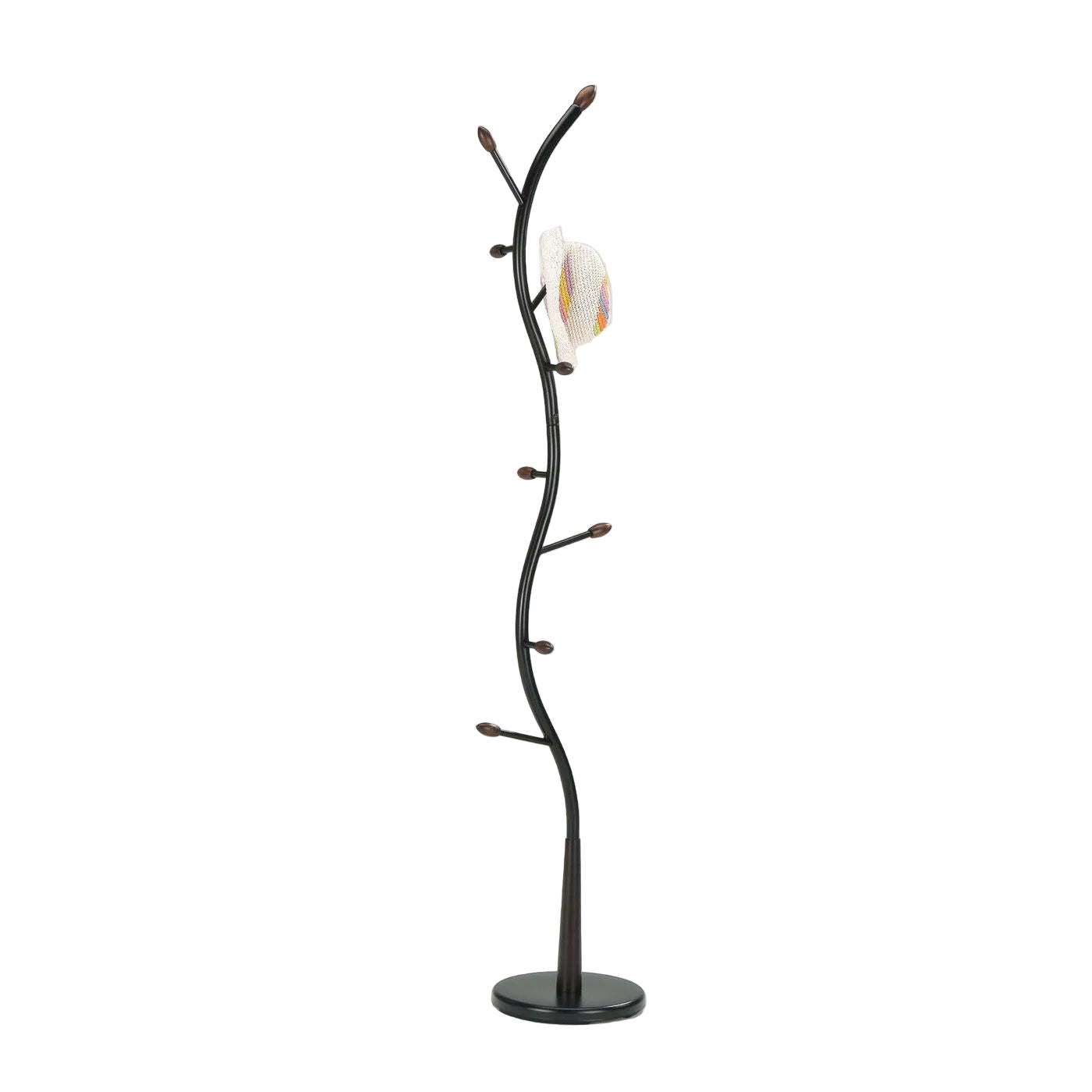 Black Metal Hall Tree/Coat Rack