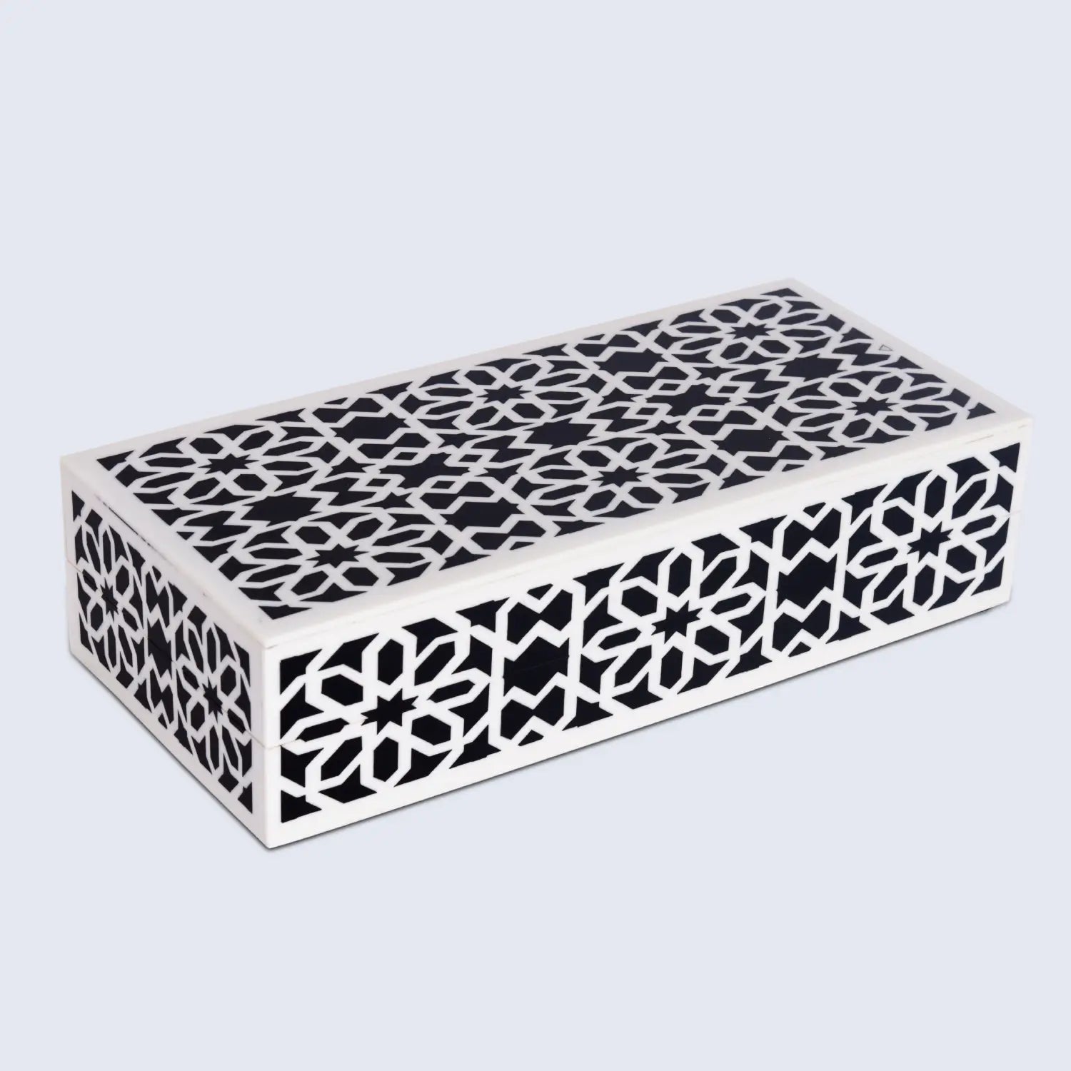 Shiraz Design Handcrafted Decorative Boxes in Black & White