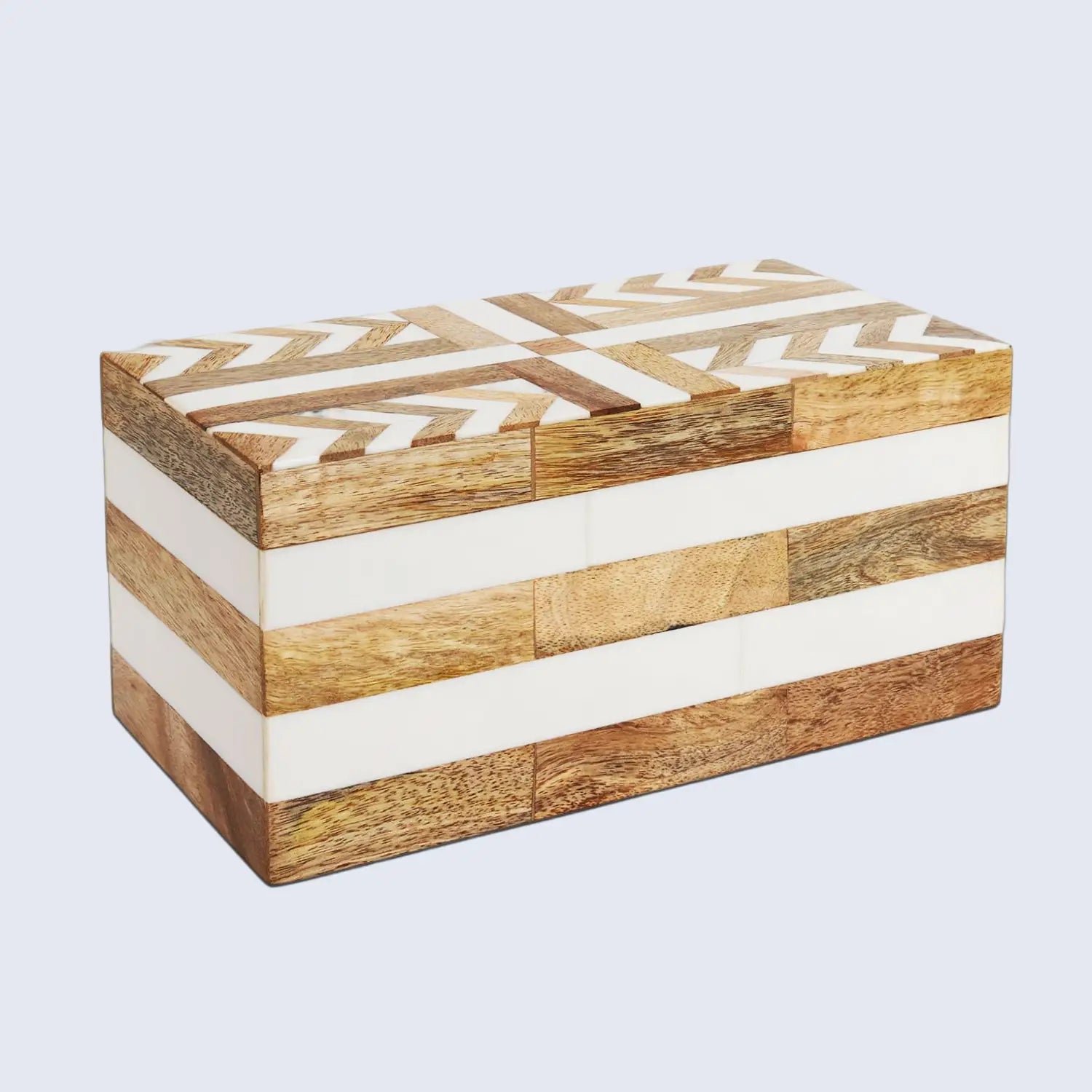Patisserie Adorn Resin Wood Inlay Decorative Storage Box