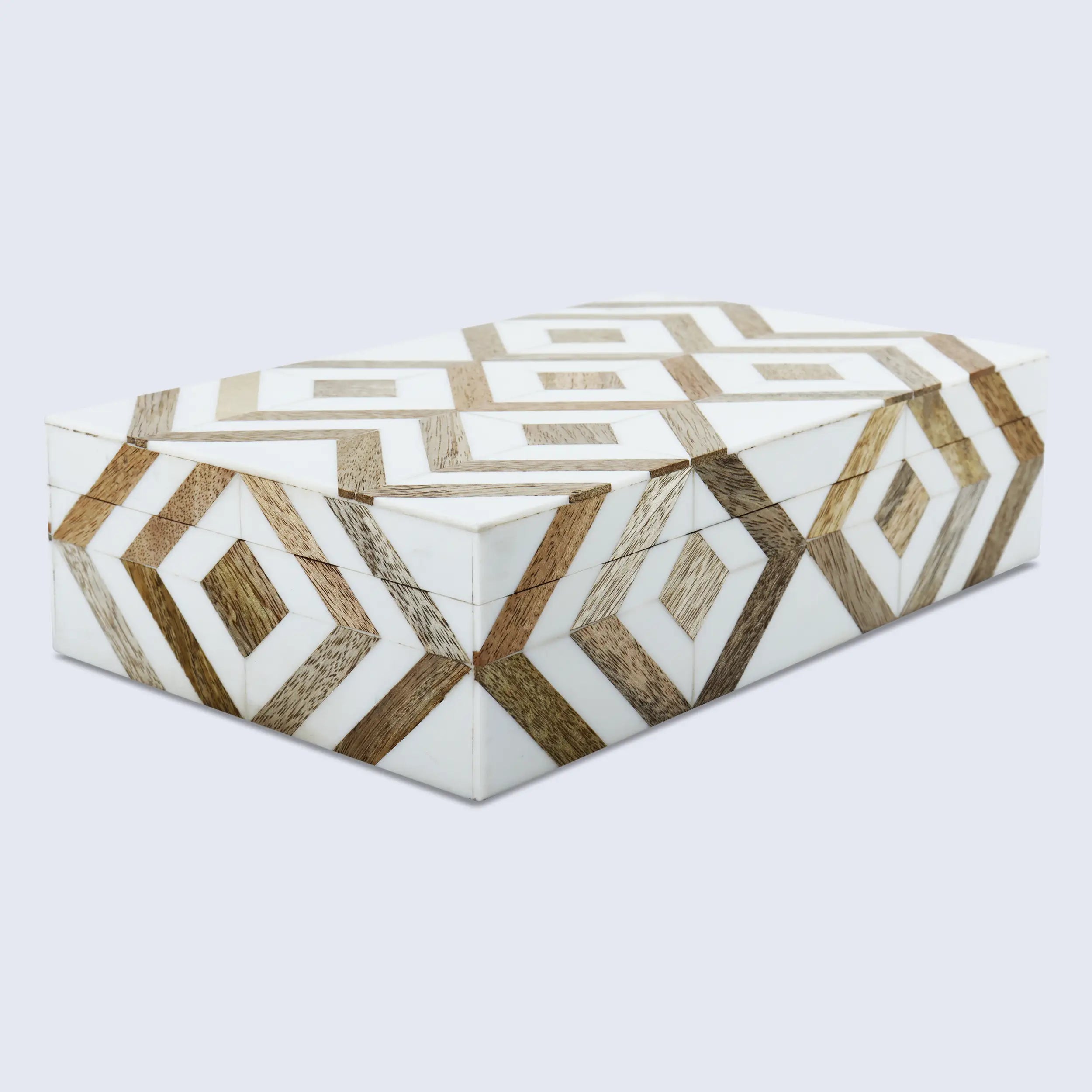 Marquet Array Wood & Resin Inlay Handcrafted Decorative Boxes