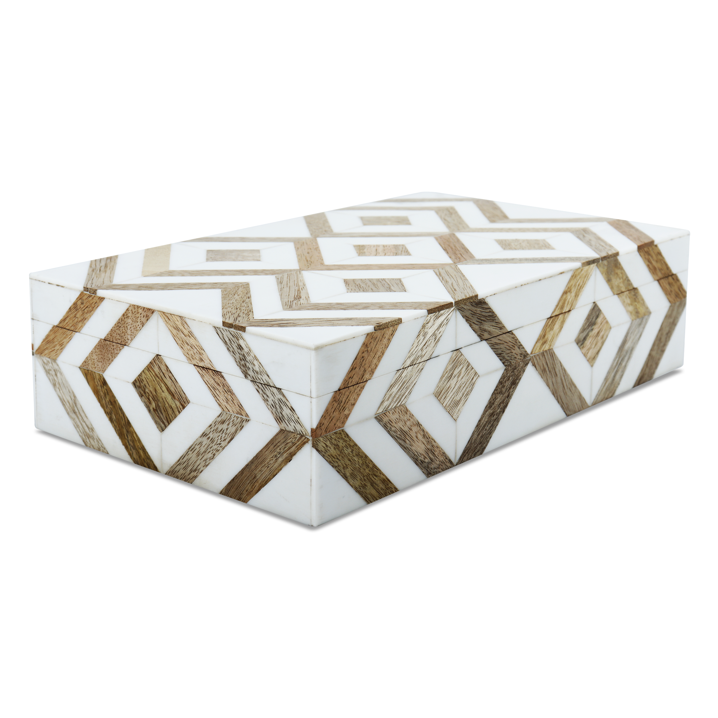 Marquet Array Wood & Resin Inlay Handcrafted Decorative Boxes