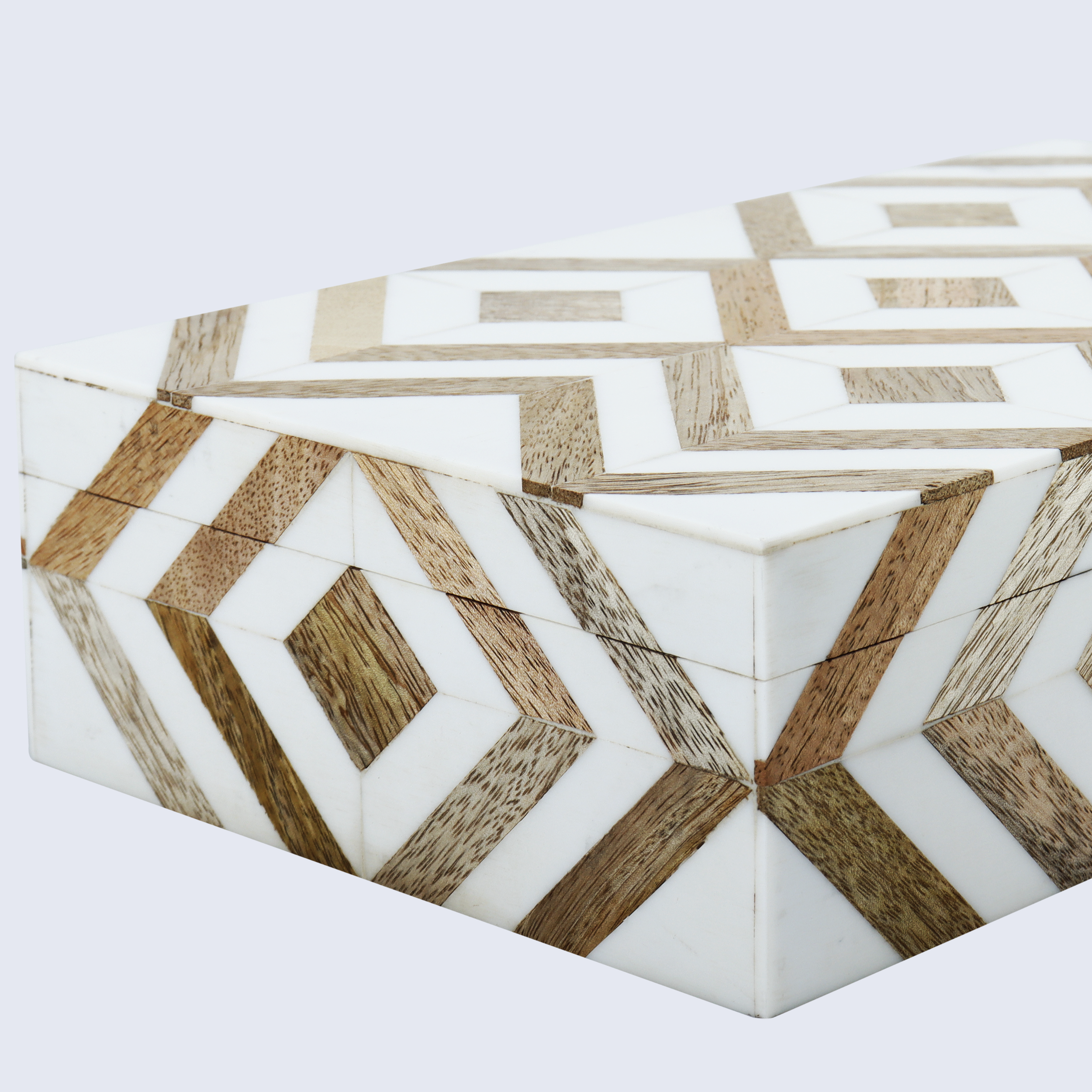 Marquet Array Wood & Resin Inlay Handcrafted Decorative Boxes